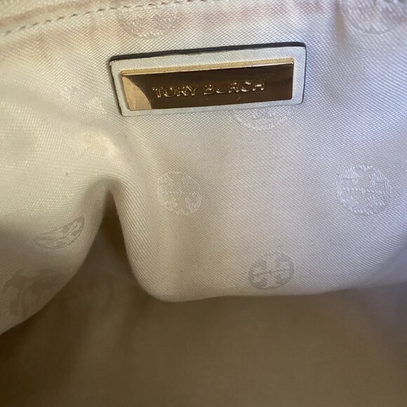 Tory Burch 'Medium Bombe T' Satchel in Soft White - Picture 12 of 12